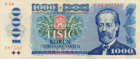 1000 Korun   1985   front